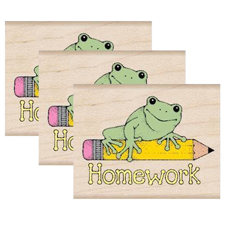 Homework Frog Stamp, PK3
